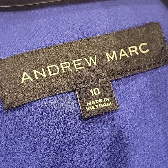 Women's Andrew Marc Ruffle Fit And Flare Mini Dress,size 10 - Picture 9 of 9